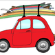 Illustration for article titled Surfboards And Cars Illustrated: The Ultimate Mid-Winter Summer Car Fantasy